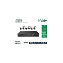 Load image into Gallery viewer, 8 Channel NVR with 2 TB + (6) 5-Megapixel Cameras