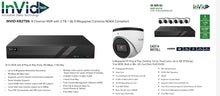 Load image into Gallery viewer, 8 Channel NVR with 2 TB + (6) 5-Megapixel Cameras