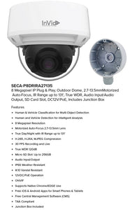 8 Megapixel Dome, 2.7-13.5mm