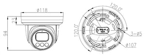 8 Megapixel Turret, 2.8mm