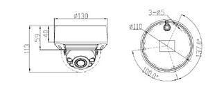 8 Megapixel Dome, 2.7-13.5mm