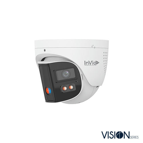 8 Megapixel IP Plug & Play, Outdoor Turret, 180˚ Panoramic View with 2 Fixed Lenses