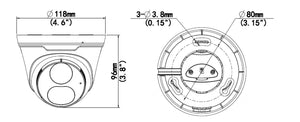 4 Megapixel IP Plug & Play Turret, 2.8mm