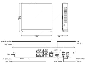 4 Ch NVR with 4 Plug & Play Ports