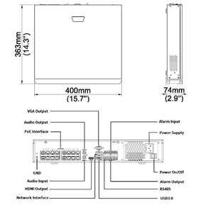 32 Ch NVR with 16 Plug & Play Ports