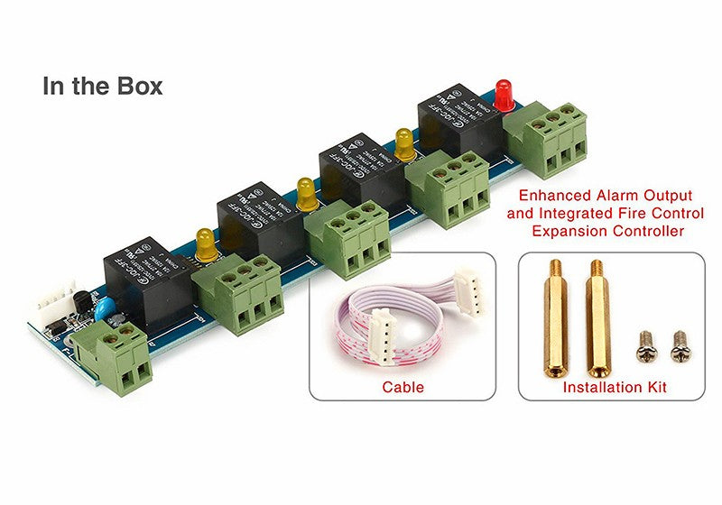 Relay Expansion Board with Fire Alarm Input and Four Relays